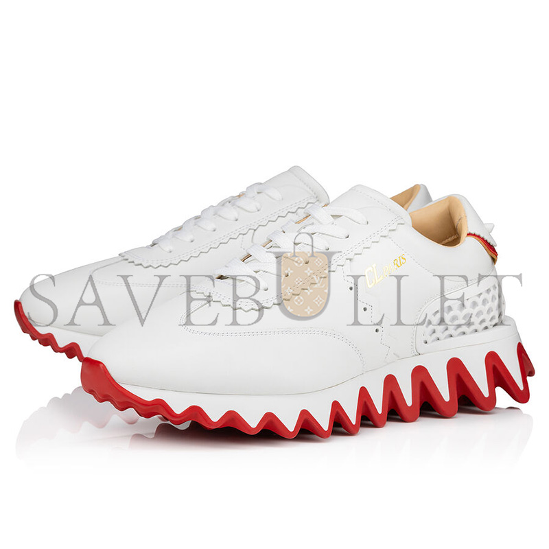 Chr1st1an louboutin loubishark calfskin sneakers white 3200517wh43
